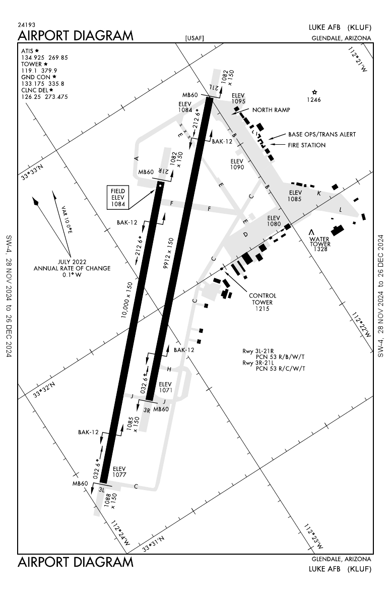 KLUF/Luke AFB General Airport Information