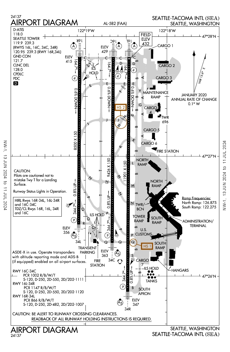 KSEA/Seattle International General Airport Information