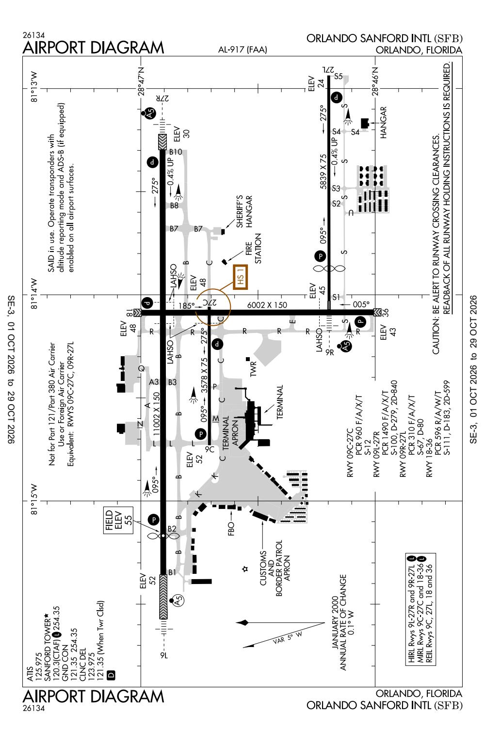 Ksfb Map KSFB/Orlando Sanford International General Airport Information