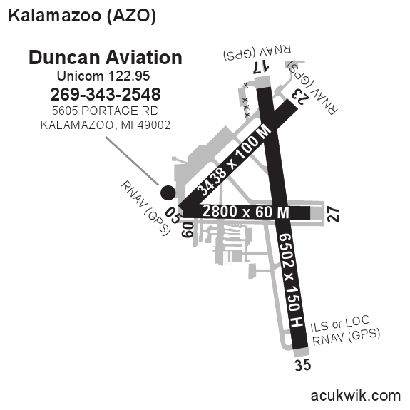 Kazo Ramp Map KAZO/Kalamazoo/Battle Creek International General Airport Information